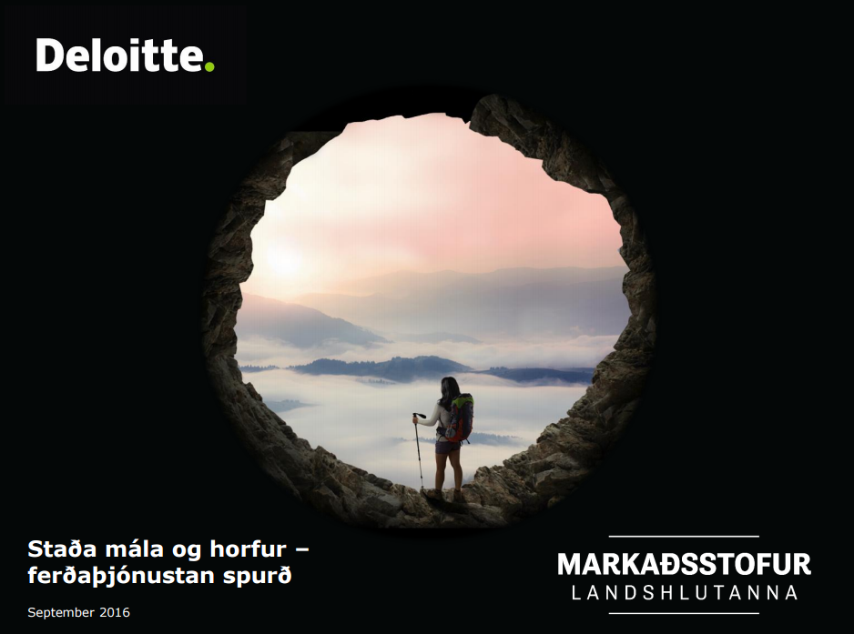 Könnun Deloitte og Markaðsstofanna um dreifingu ferðamanna.