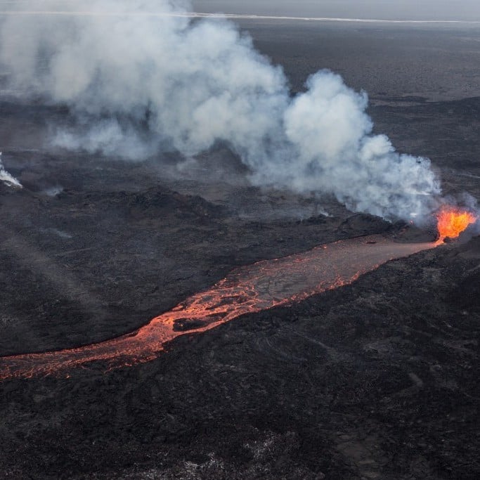 Eruption in North Iceland