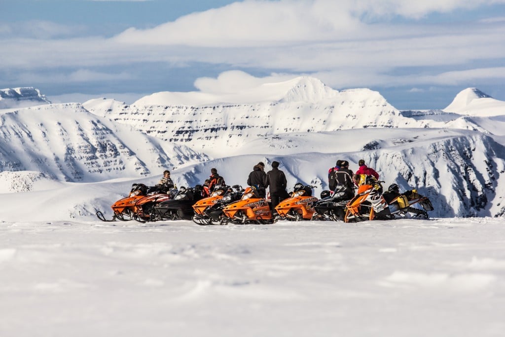 Snowmobiling in North Iceland